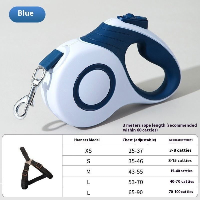 Dog Automatic Retractable Leash Explosion-proof Medium And Large Out Dog Chain With Trash Can Pet Dog Leash - Paw Heroes Shop
