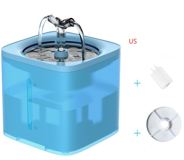 Automatic drinking fountain for cats and dogs