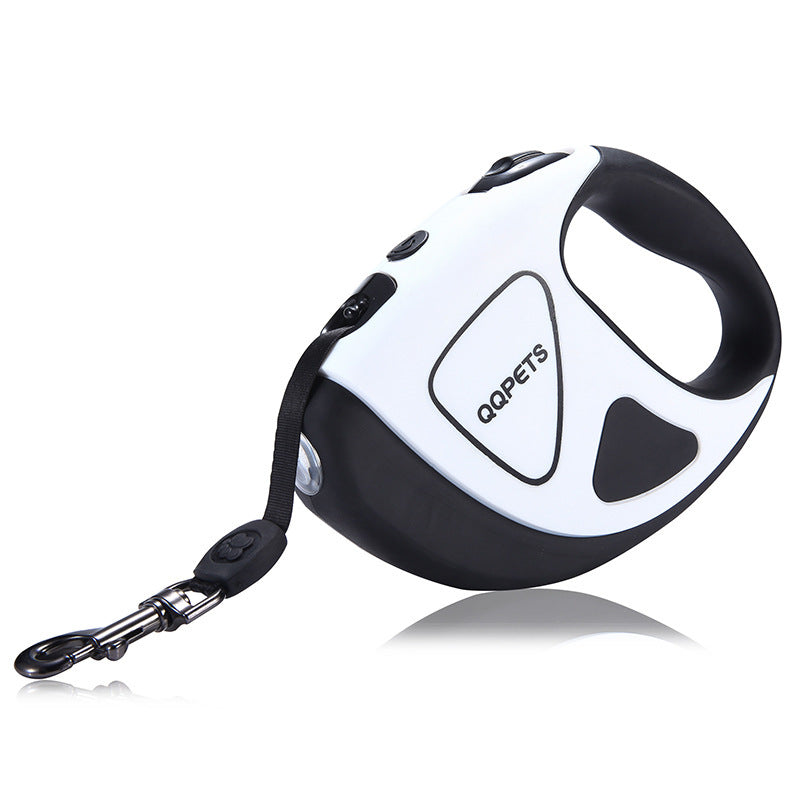 Pet Dog Automatic Retractable Fiber Leash Night Safety LED Shining Automatic Stretching Dog Hand Holding Rope Pet Supplies - Paw Heroes Shop