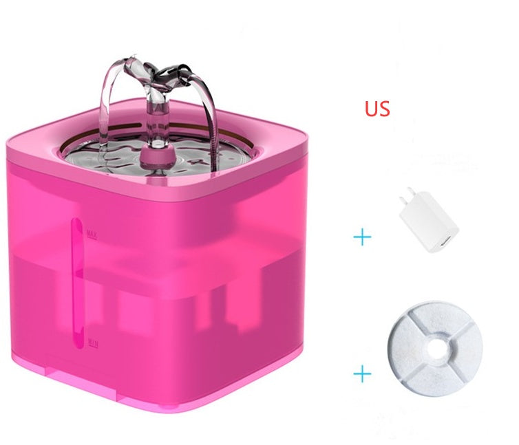 Automatic drinking fountain for cats and dogs