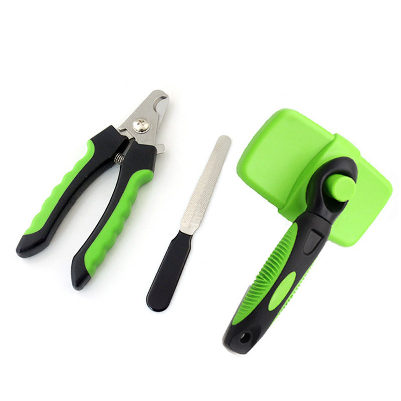 Pet Hair Removal Grooming Comb Cleaning Kit Nail Clippers - Paw Heroes Shop