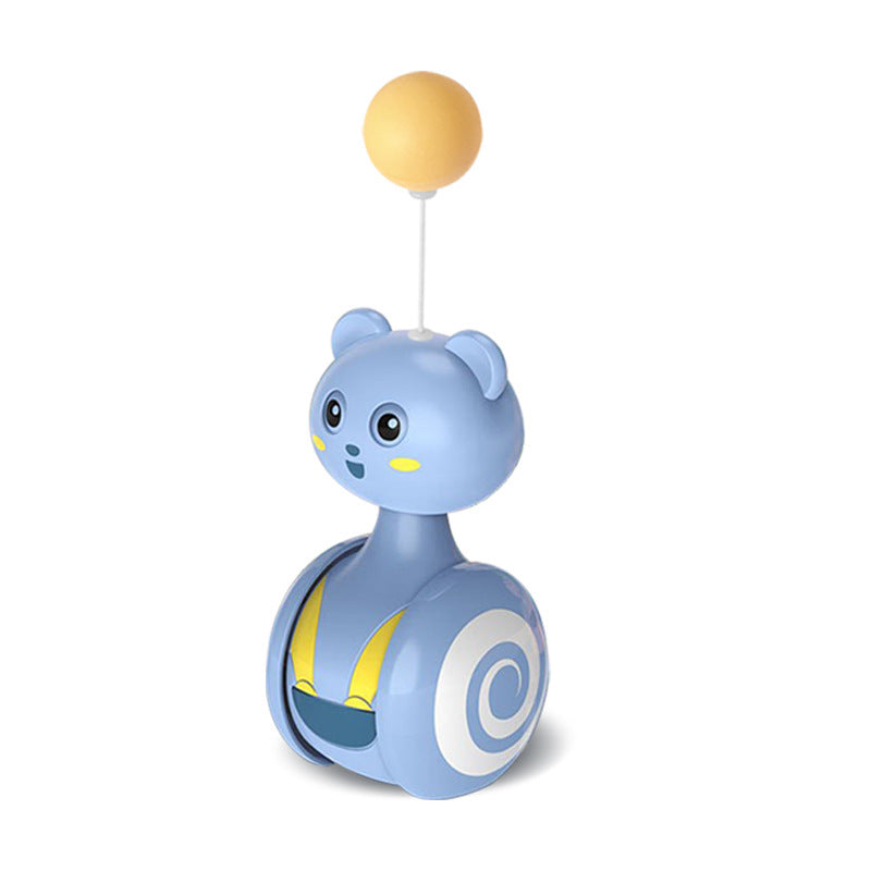 Cat Interactive Feather Toys Pet Bumbler Funny Toy Interactive Cats Toys Cat Rolling Teaser Feather Wand Toys Rotating Ball - Paw Heroes Shop
