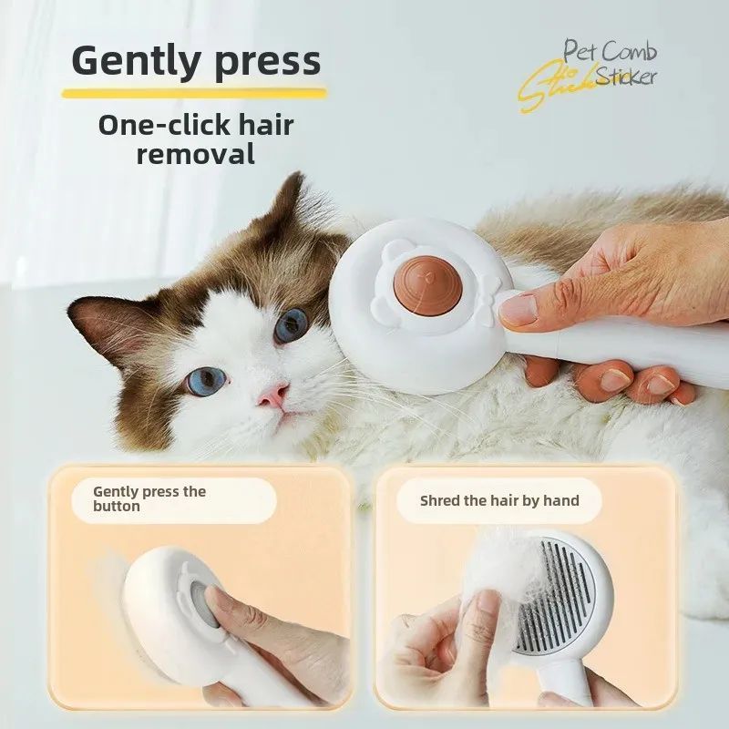 Rechargeable Two-In-One Pet Nail Trimmer Combs Electric Cat Dog Grooming Cleaning Brush Pet Care Tools - Paw Heroes Shop
