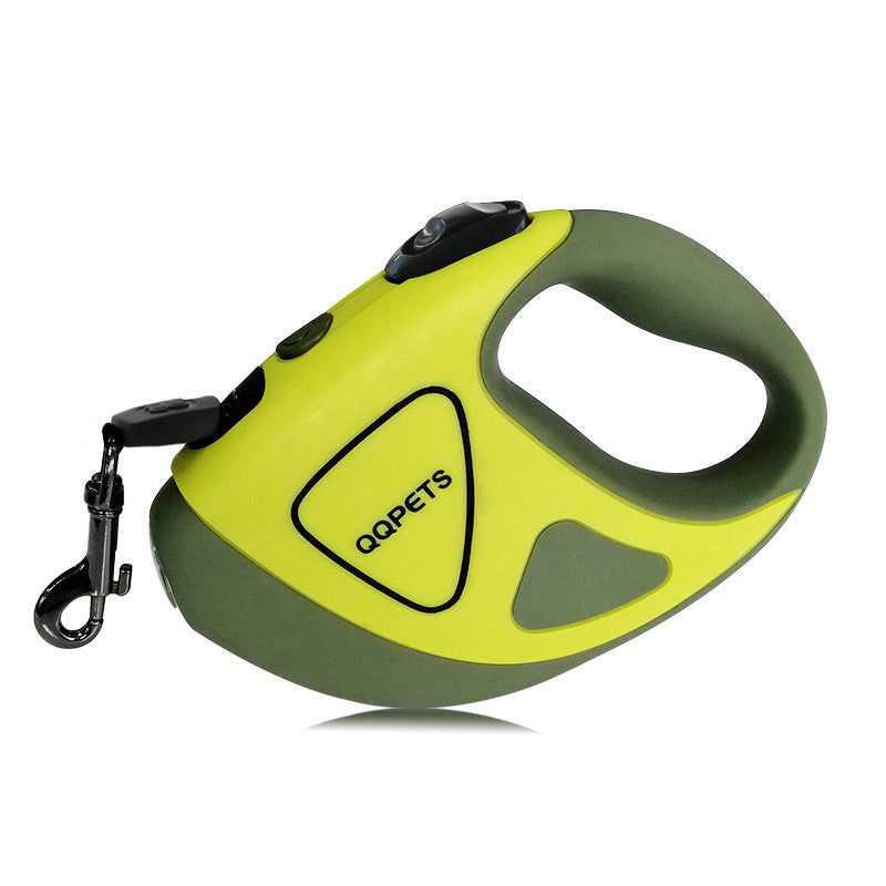 Pet Dog Automatic Retractable Fiber Leash Night Safety LED Shining Automatic Stretching Dog Hand Holding Rope Pet Supplies - Paw Heroes Shop