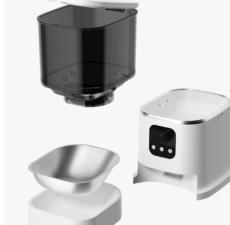 Pet Automatic Feeder Large Capacity Smart Voice Recorder APP Control Timer Feeding Cat Dog Food Dispenser With WiFi Pet Bowl - Paw Heroes Shop