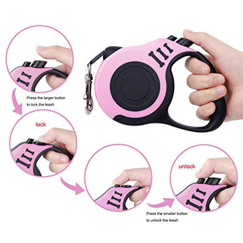 Pet Automatic Retractable Traction Rope Set Dog Leash Dog Traction Rope Device - Paw Heroes Shop