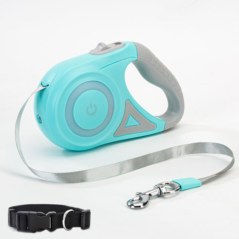 Dog Leash Retractable Leash And Dog Collar Spotlight Automatic Pet Dog Cat Traction Rope For Small Medium Dogs Pet Product - Paw Heroes Shop