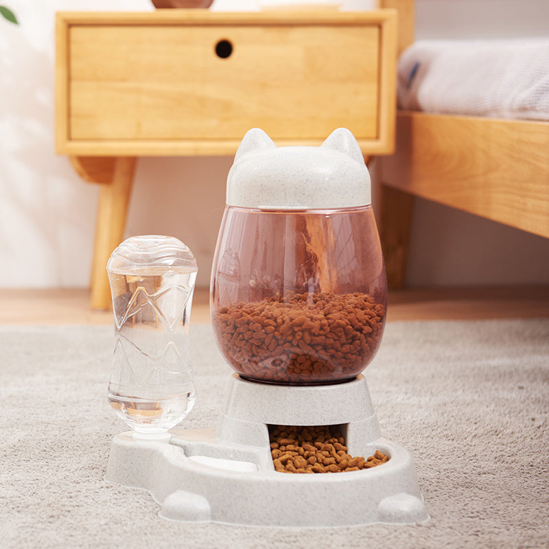 Automatic pet feeder drinking fountain - Paw Heroes Shop