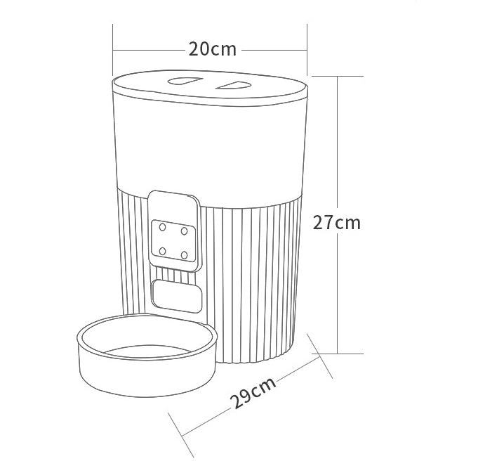 Automatic Timing And Quantitative Intelligent Feeder For Cats And Dogs - Paw Heroes Shop