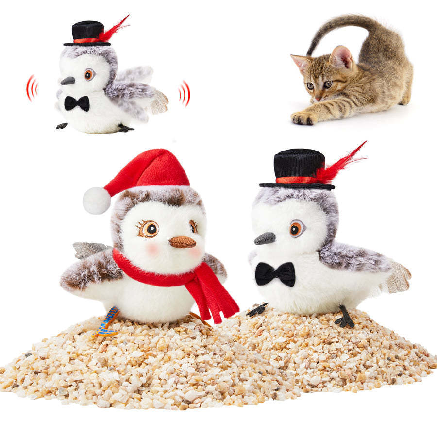 Interactive Cat Plush Toys For Indoor Cats Automatic Flapping Bird Cat Toy USB Rechargeable Electronic Pet Enrichment Toys - Paw Heroes Shop