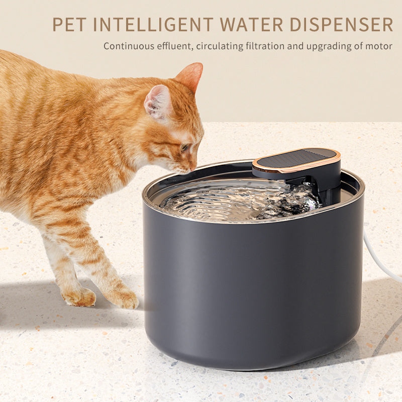 Automatic Pet Cat Water Fountain Mute Water Bowl USB Charge Auto Electric Pet Drinking Dispenser For Cat Dog Pet Products - Paw Heroes Shop