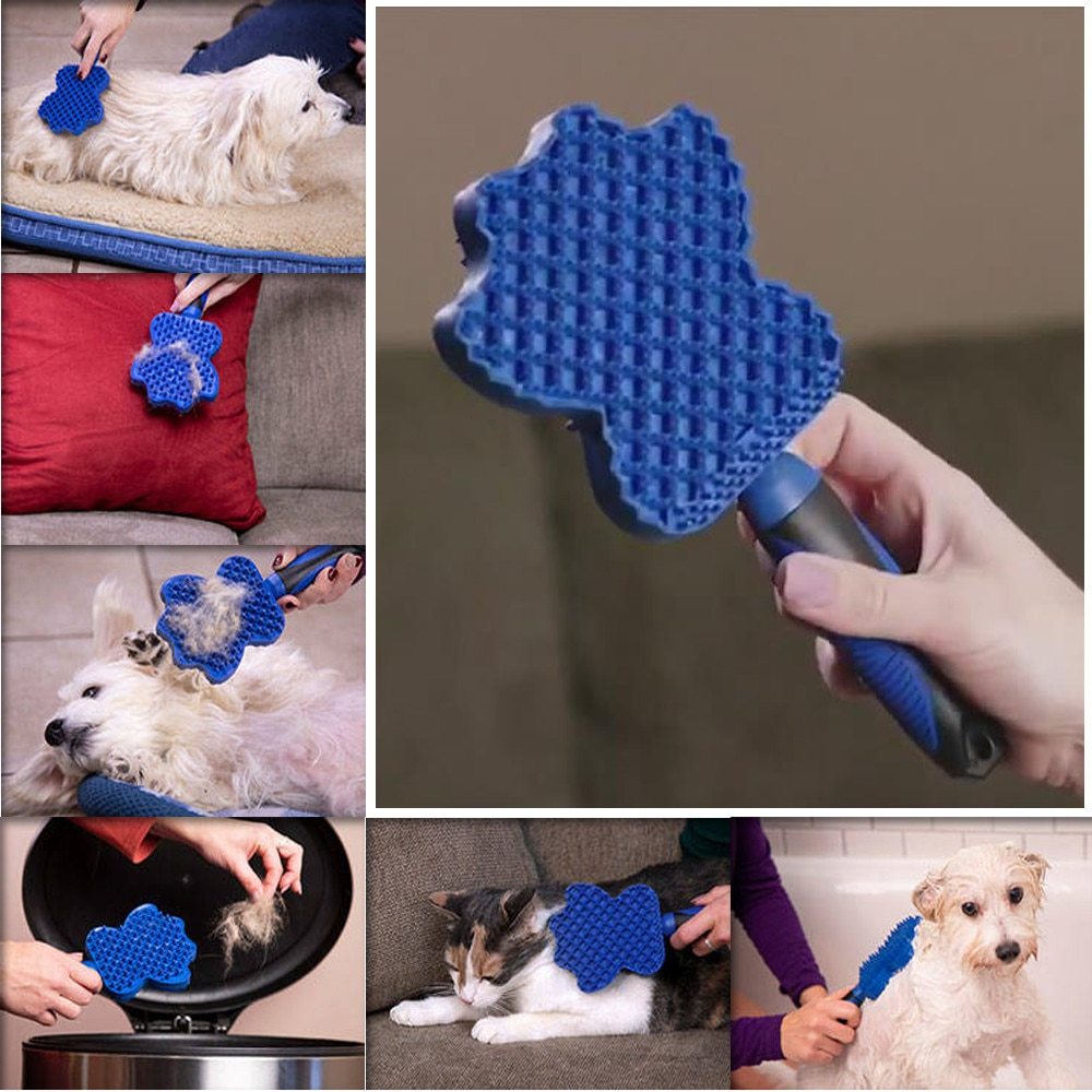 Pet Hair Remover Brush Gentle Pet Grooming Brush - Paw Heroes Shop