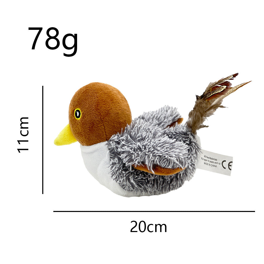 Interactive Cat Plush Toys For Indoor Cats Automatic Flapping Bird Cat Toy USB Rechargeable Electronic Pet Enrichment Toys - Paw Heroes Shop