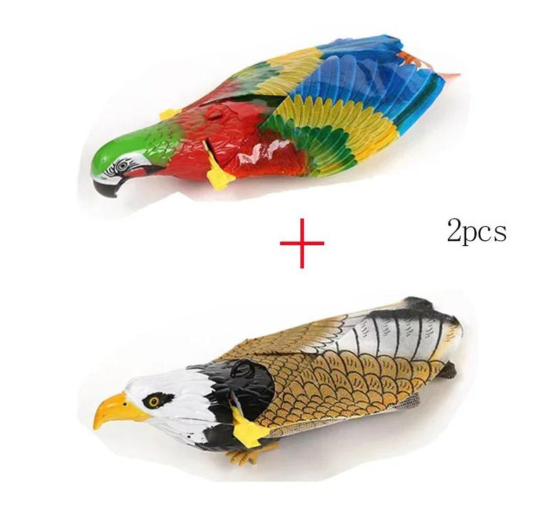 Simulation Bird Cat Interactive Pet Toys Hanging Eagle Flying Teasering Play Kitten Dog Toys Animals Cat Accessories Supplies - Paw Heroes Shop