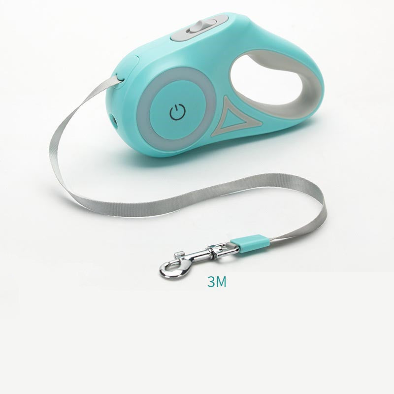 Dog Leash Retractable Leash And Dog Collar Spotlight Automatic Pet Dog Cat Traction Rope For Small Medium Dogs Pet Product - Paw Heroes Shop
