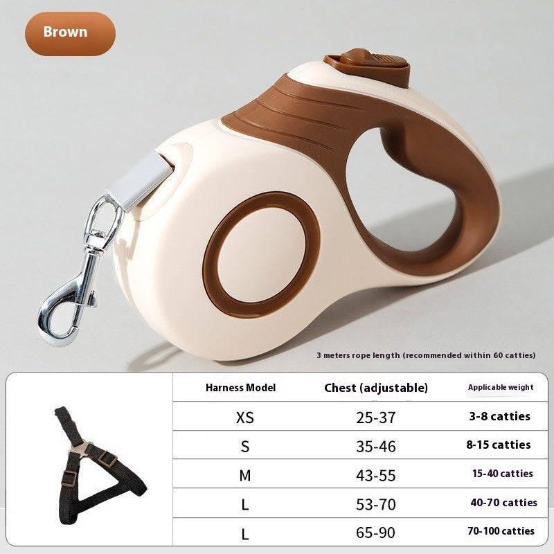 Dog Automatic Retractable Leash Explosion-proof Medium And Large Out Dog Chain With Trash Can Pet Dog Leash - Paw Heroes Shop