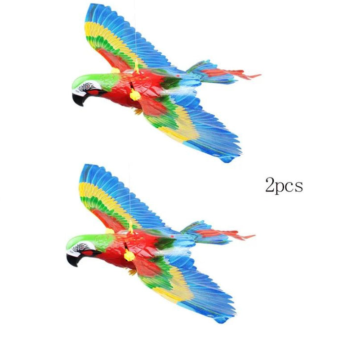 Simulation Bird Cat Interactive Pet Toys Hanging Eagle Flying Teasering Play Kitten Dog Toys Animals Cat Accessories Supplies - Paw Heroes Shop
