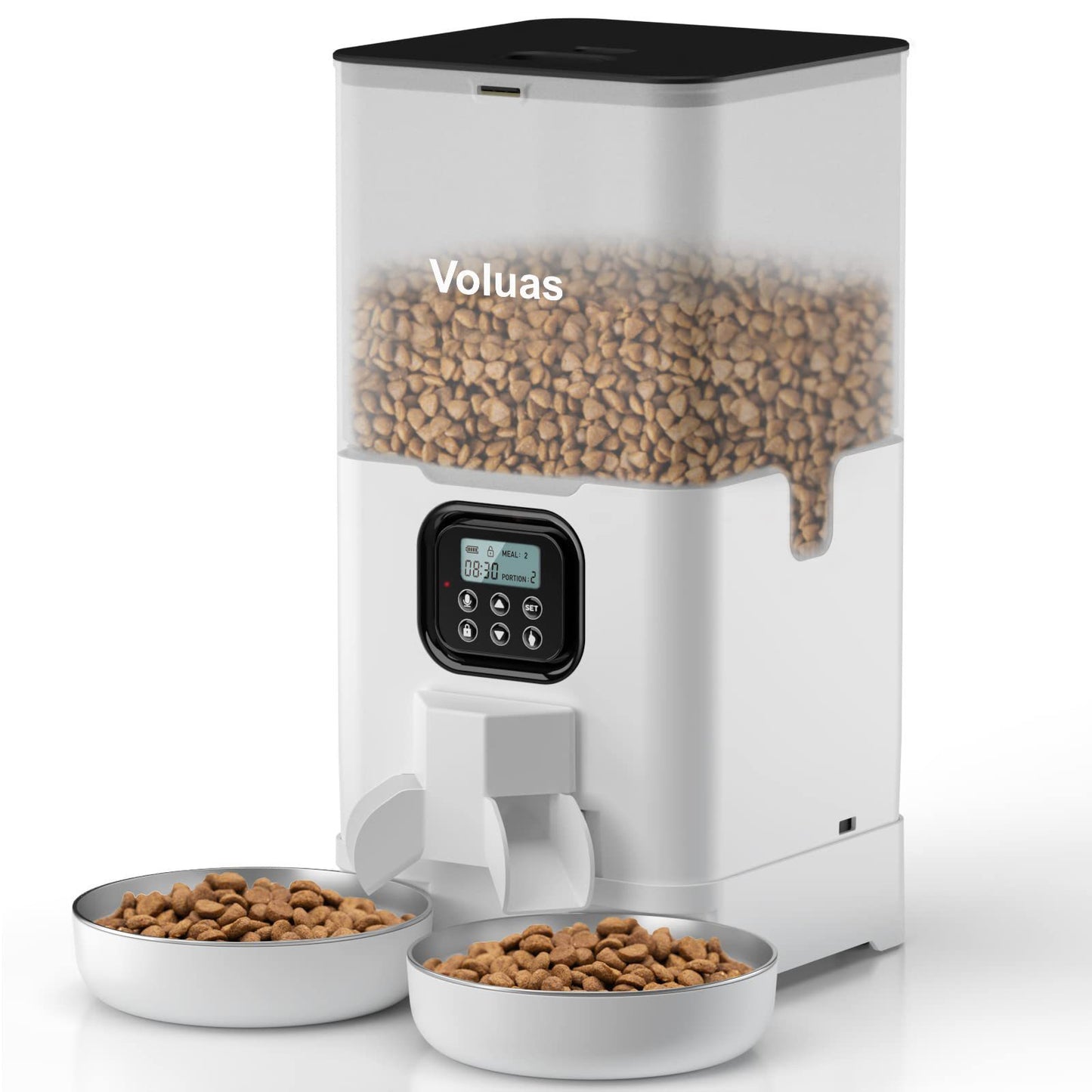 Household Pet Intelligent Automatic Double Meal Feeder - Paw Heroes Shop