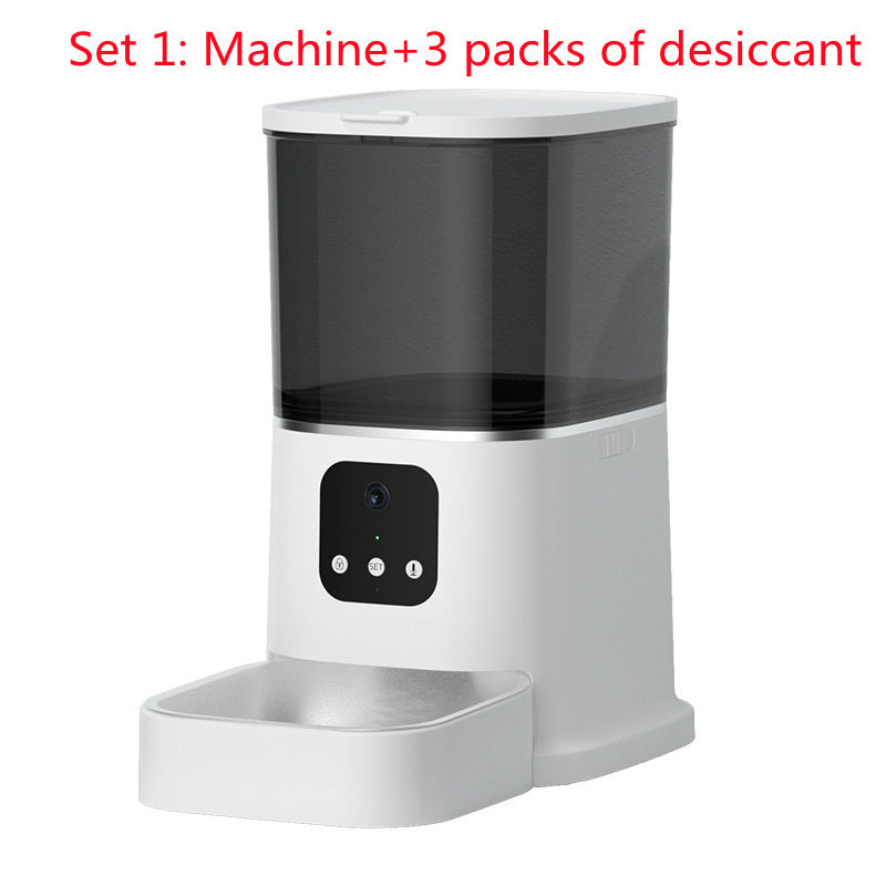 Pet Automatic Feeder Large Capacity Smart Voice Recorder APP Control Timer Feeding Cat Dog Food Dispenser With WiFi Pet Bowl - Paw Heroes Shop