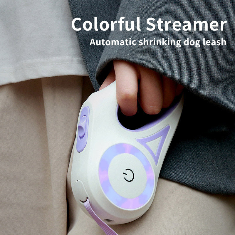 Dog Leash Retractable Leash And Dog Collar Spotlight Automatic Pet Dog Cat Traction Rope For Small Medium Dogs Pet Product - Paw Heroes Shop