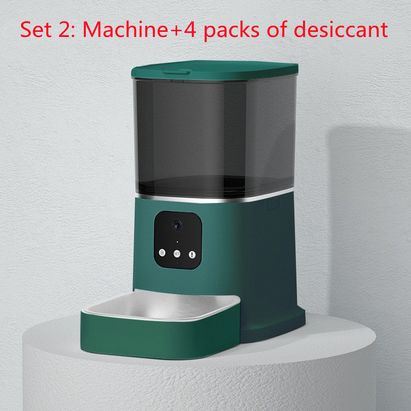Pet Automatic Feeder Large Capacity Smart Voice Recorder APP Control Timer Feeding Cat Dog Food Dispenser With WiFi Pet Bowl - Paw Heroes Shop