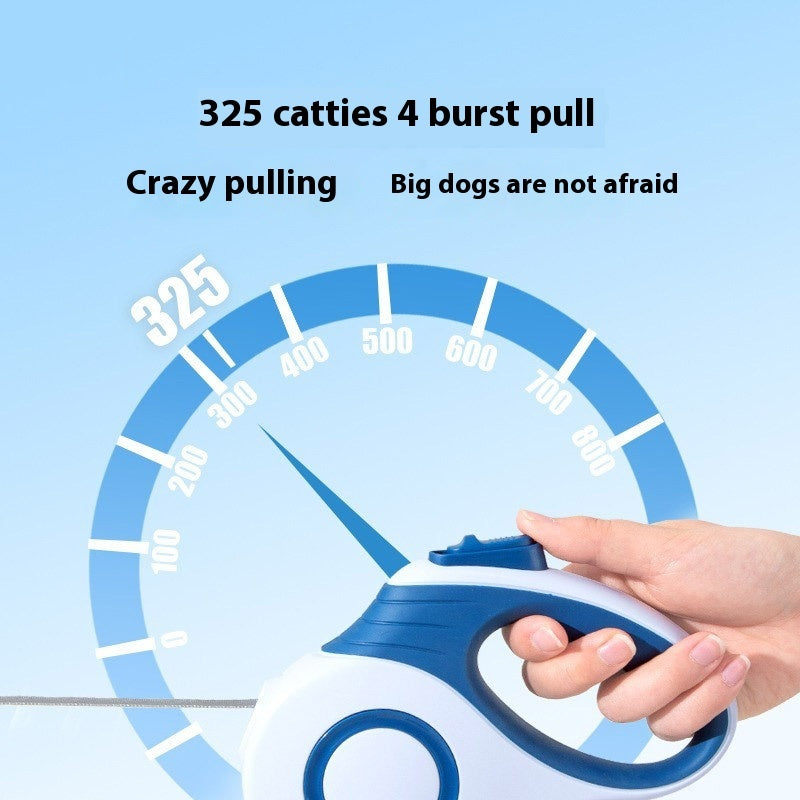 Dog Automatic Retractable Leash Explosion-proof Medium And Large Out Dog Chain With Trash Can Pet Dog Leash - Paw Heroes Shop