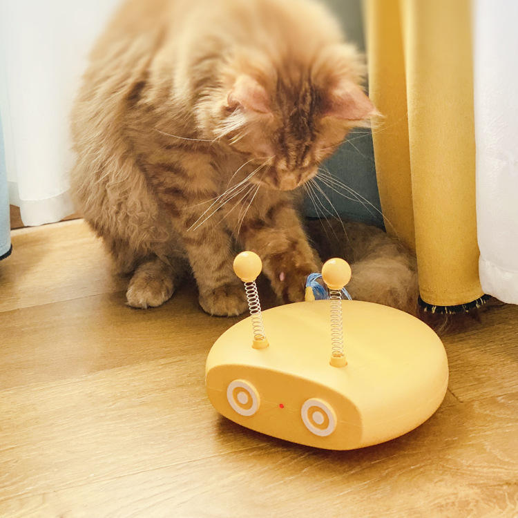 Electric Cat Interactive Toys Funny Pet Teasing Robot Laser Toys Automatic Steering Walking Sticks - Paw Heroes Shop
