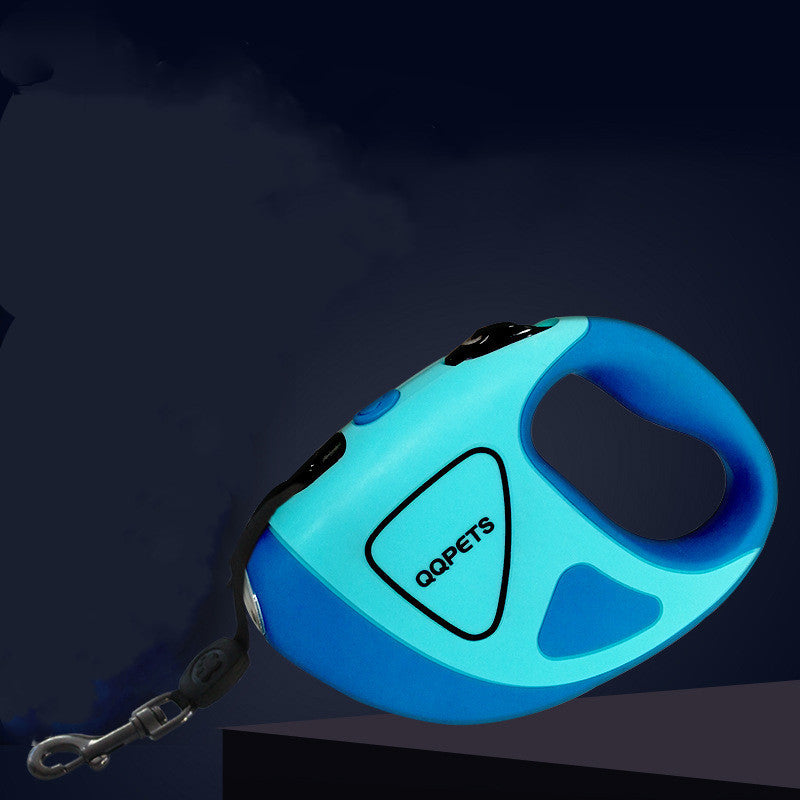 Pet Dog Automatic Retractable Fiber Leash Night Safety LED Shining Automatic Stretching Dog Hand Holding Rope Pet Supplies - Paw Heroes Shop