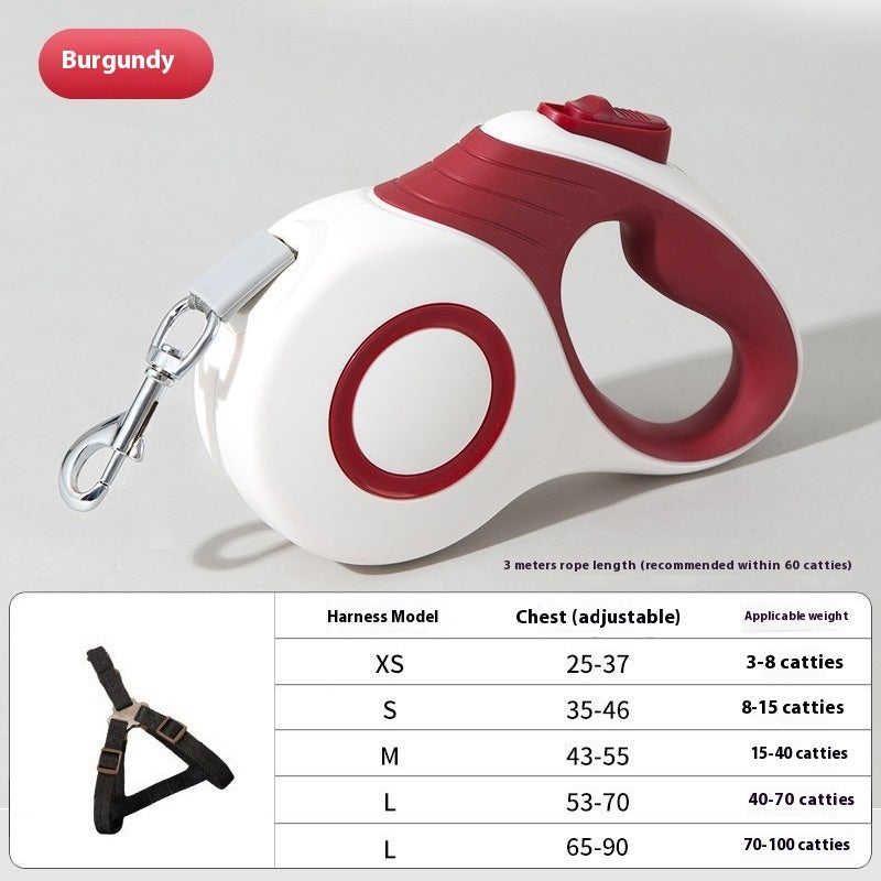 Dog Automatic Retractable Leash Explosion-proof Medium And Large Out Dog Chain With Trash Can Pet Dog Leash - Paw Heroes Shop