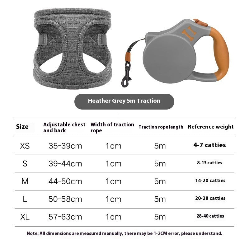 Dog Walking Dog Rope Leash Vest Style - Paw Heroes Shop