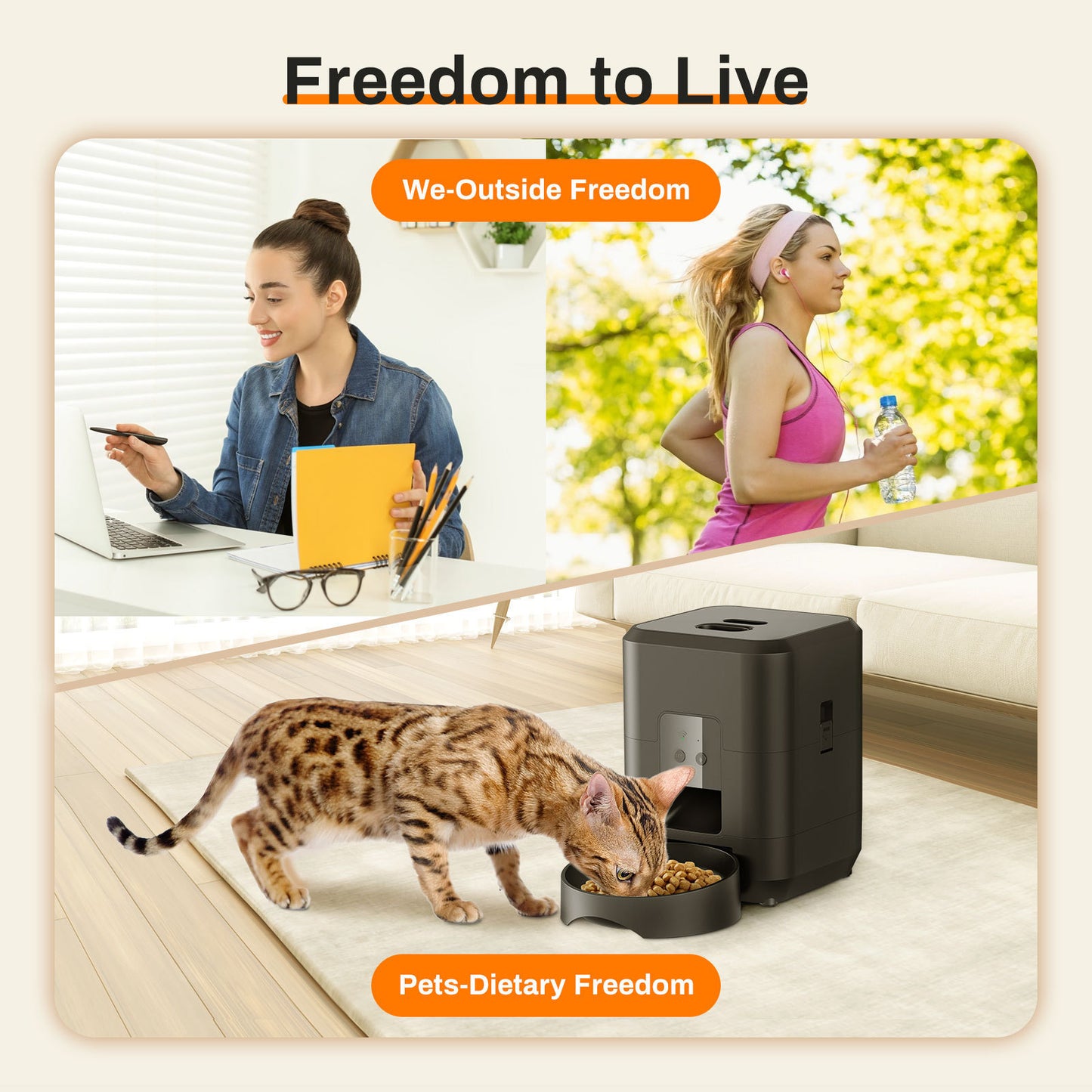 Pet Intelligent Timing Quantitative Remote Automatic Pet Feeder - Paw Heroes Shop