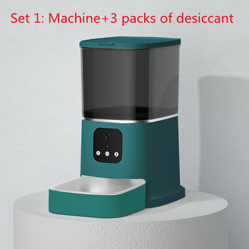 Pet Automatic Feeder Large Capacity Smart Voice Recorder APP Control Timer Feeding Cat Dog Food Dispenser With WiFi Pet Bowl - Paw Heroes Shop