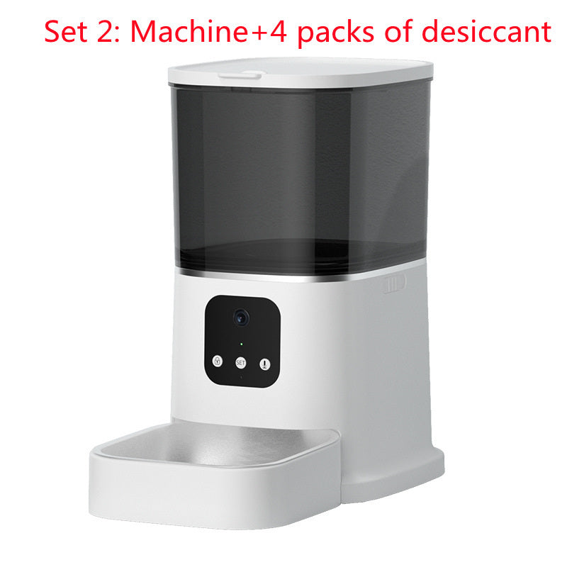 Pet Automatic Feeder Large Capacity Smart Voice Recorder APP Control Timer Feeding Cat Dog Food Dispenser With WiFi Pet Bowl - Paw Heroes Shop