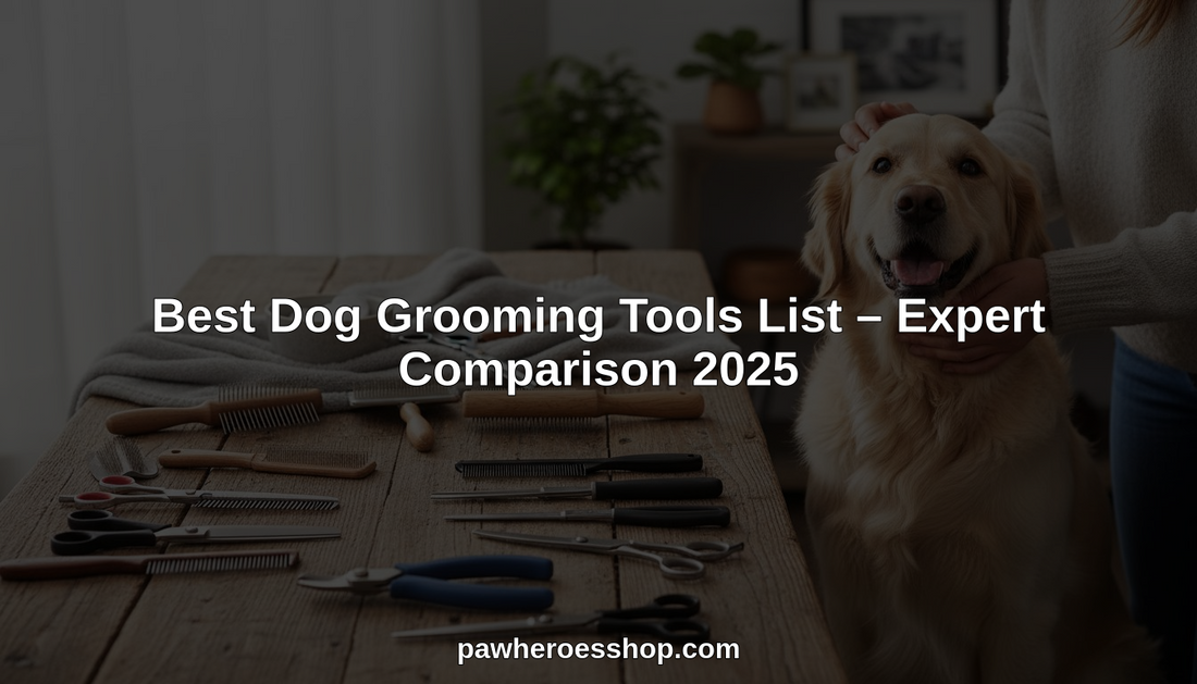 dog grooming tools list hero header image