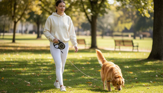 retractable leash walk
