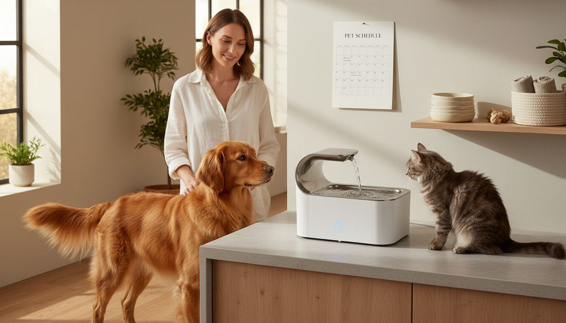 smart pet fountain setup