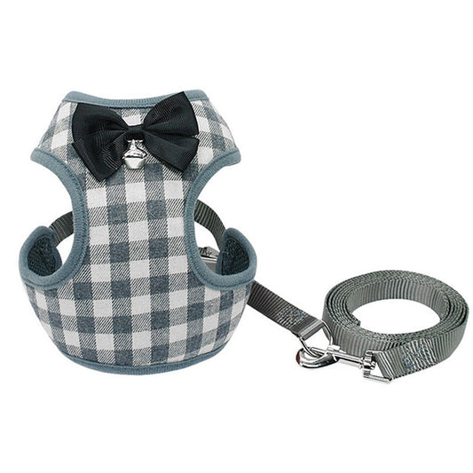 Adjustable Chest‑Strap Dog Leash: Cloth, S–L Sizes
