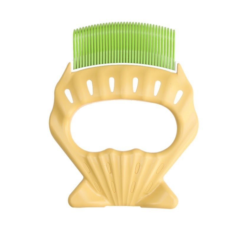 Pet Dog Cat Combs Shell Shaped Hair Remover Brush Pet Grooming Tools Dog Massage Comb Brush For Remove Pet Cat Loose Hairs - Paw Heroes Shop
