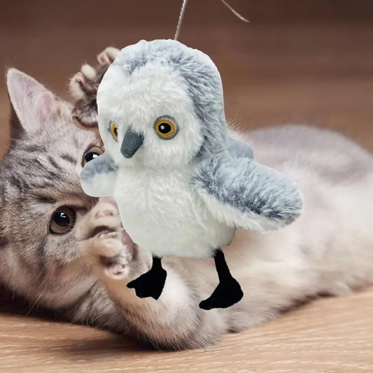 Interactive Cat Plush Toys For Indoor Cats Automatic Flapping Bird Cat Toy USB Rechargeable Electronic Pet Enrichment Toys - Paw Heroes Shop