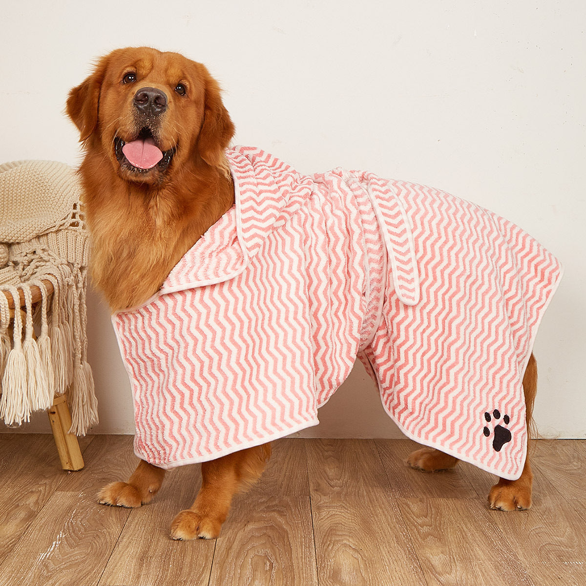 Pet Dogs And Cats Microfiber Bathrobe Towel - Paw Heroes Shop