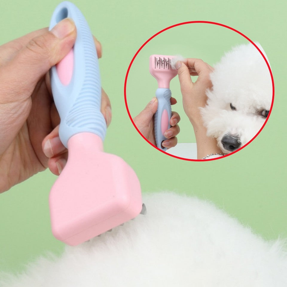 Dog Comb Stainless Steel Knot Knife Cat Brush Massage Dog Brush Pet Grooming Dogs Hair Knife Comb Cleaning Tools Pet Supplies - Paw Heroes Shop