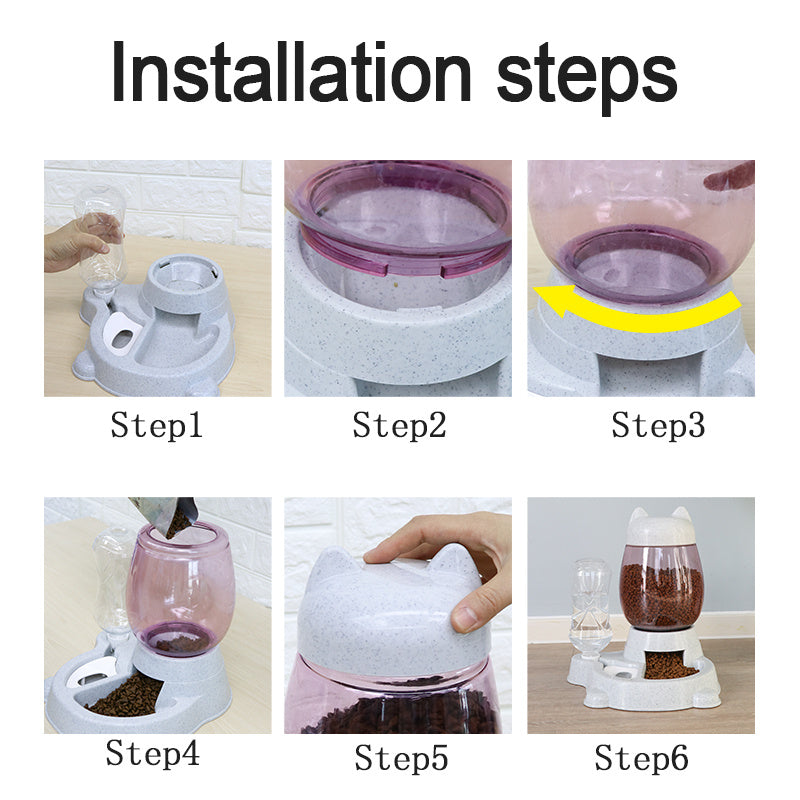 Automatic pet feeder drinking fountain - Paw Heroes Shop