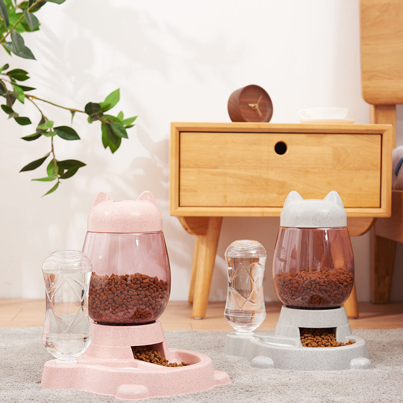 Automatic pet feeder drinking fountain - Paw Heroes Shop