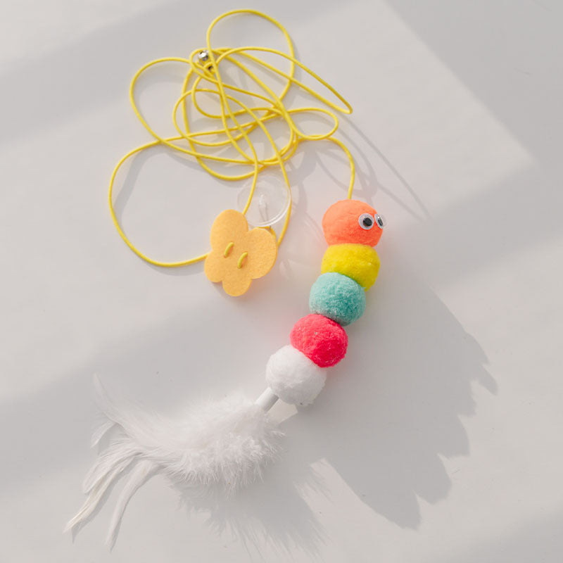 Cat Toys Simulated Cute Toys Funny Self-hey Interactive Toy Rope Grabbing Mouse Telescopic Hanging Cat Pet Supplies - Paw Heroes Shop