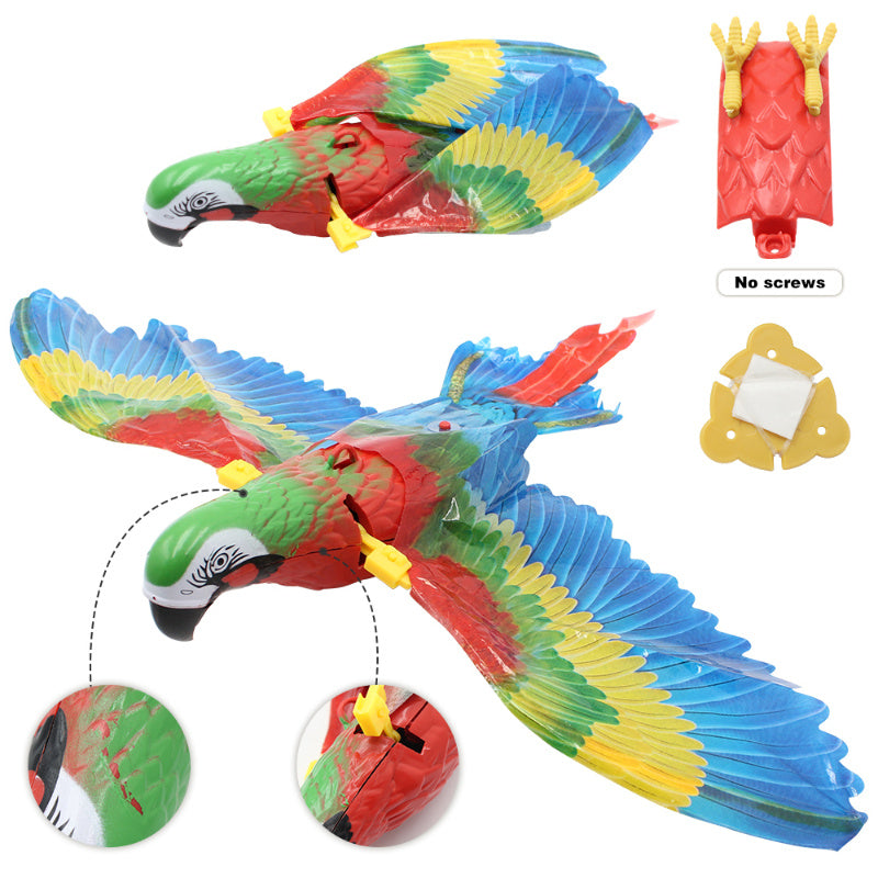 Simulation Bird Cat Interactive Pet Toys Hanging Eagle Flying Teasering Play Kitten Dog Toys Animals Cat Accessories Supplies - Paw Heroes Shop