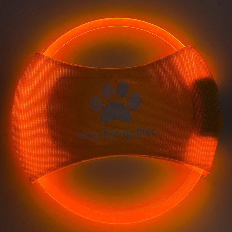 Dog Flying Discs Light Glowing LED LuminousTrainning Interactive Toys Game Flying Discs Dog Toy Pet Dog Accessories Pet Products - Paw Heroes Shop