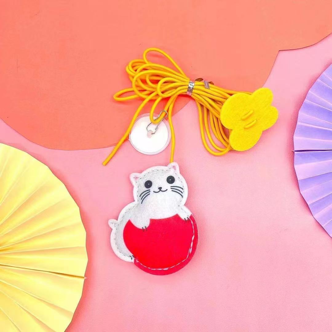 Cat Toys Simulated Cute Toys Funny Self-hey Interactive Toy Rope Grabbing Mouse Telescopic Hanging Cat Pet Supplies - Paw Heroes Shop