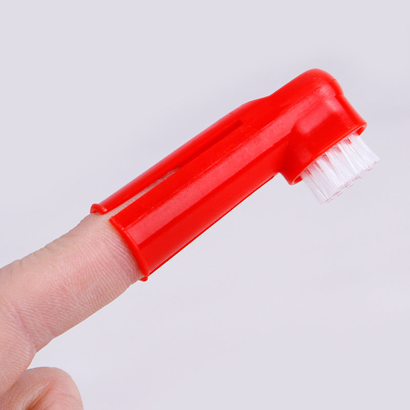 Double Head Toothbrush  Soft Pet Finger Toothbrush Set Pets Dogs Cats Teeth Care Cleaning Brush Pets Grooming Tools - Paw Heroes Shop