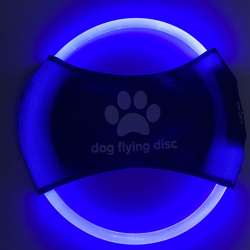 Dog Flying Discs Light Glowing LED LuminousTrainning Interactive Toys Game Flying Discs Dog Toy Pet Dog Accessories Pet Products - Paw Heroes Shop