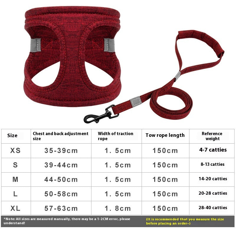Dog Walking Dog Rope Leash Vest Style - Paw Heroes Shop